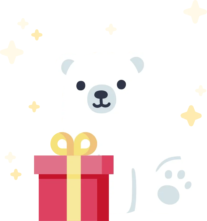 Dot mascot gift bear